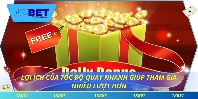 Xổ Số Keno Mang Đến Tỷ Lệ Cược Minh Bạch Và Công Bằng Lợi ích của tốc độ quay nhanh giúp tham gia nhiều lượt hơn